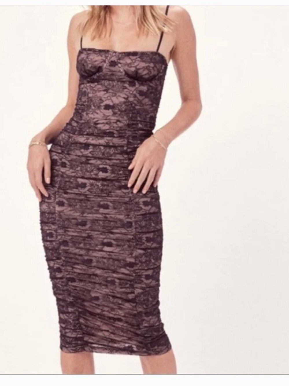 FOR LOVE & LEMONS x JAIME KING BLACK ANA SHEATH DRESS NWT / SMALL - Picture 2 of 10